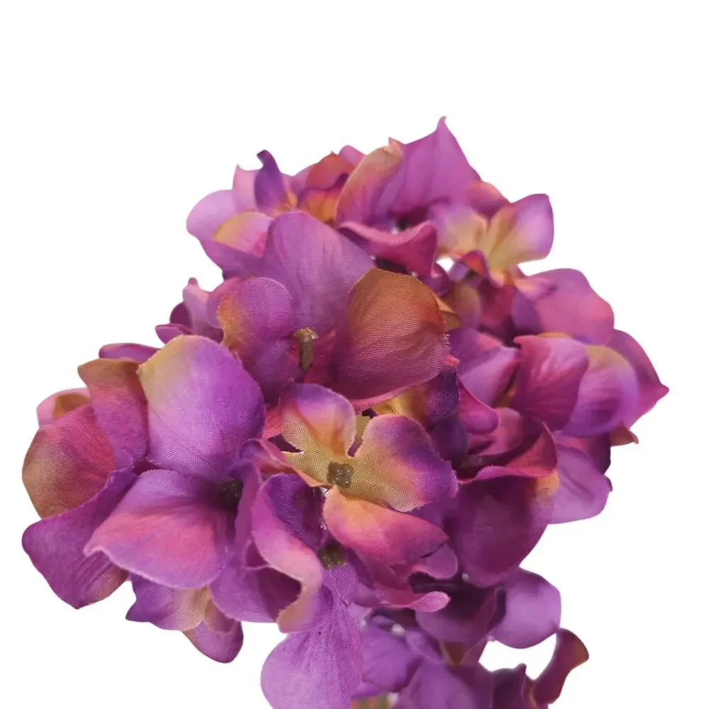 Artificial Silk Flower Stems Beige Purple Floral Craft Wedding Decor Lot of 53